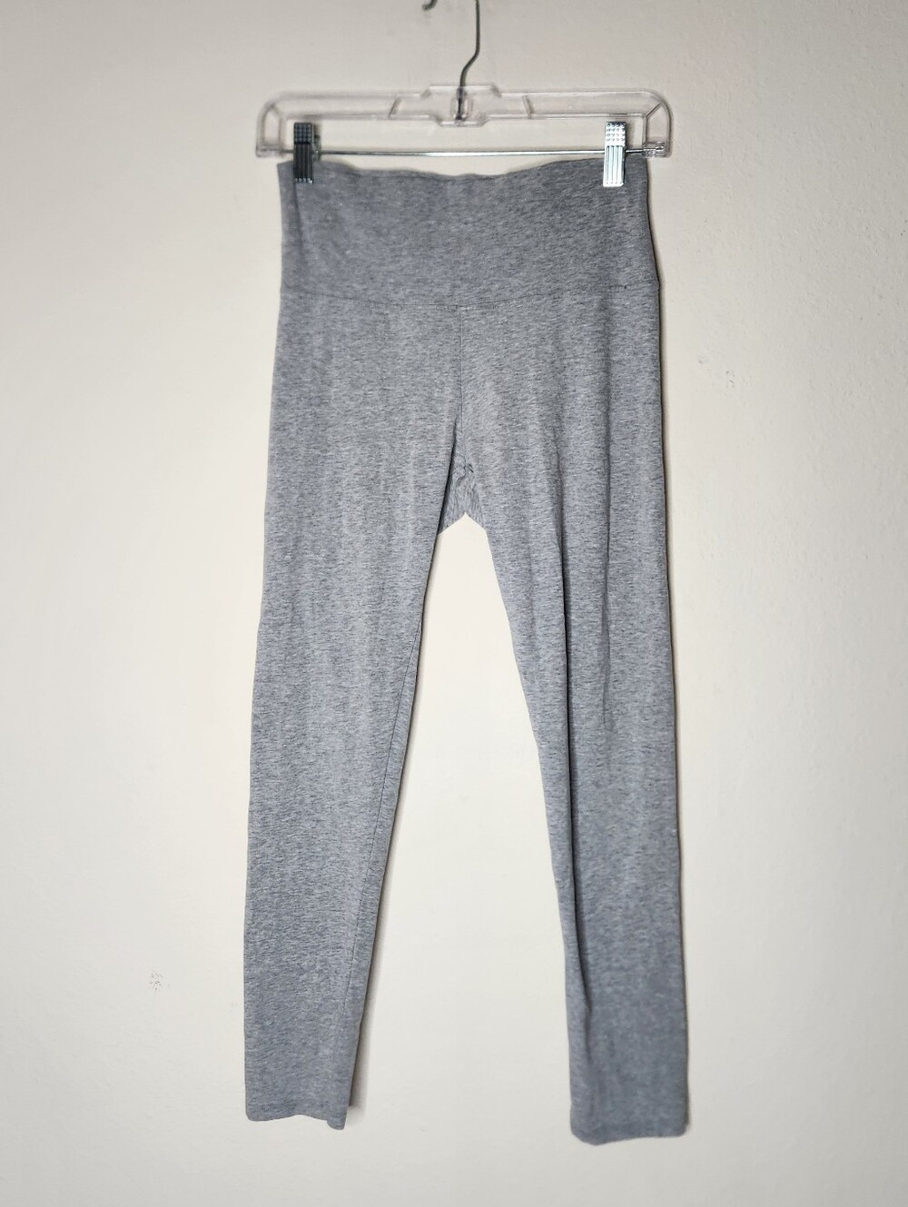 Reformation Womens Large Light Gray Cropped Leggings